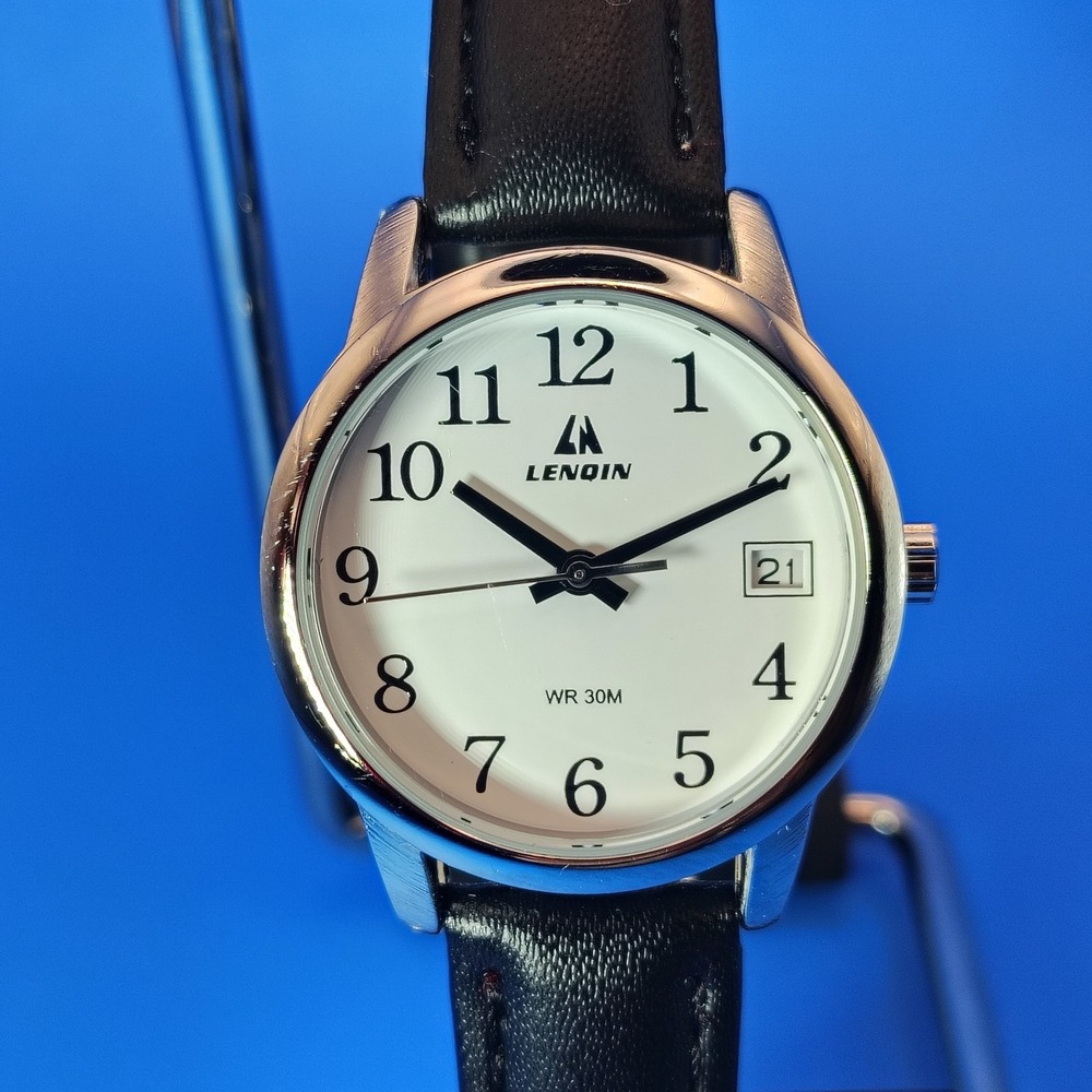 Vintage 2010 Lenqin L013 Date 30mm Women's Quartz Watch Fully Restored